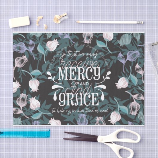 Hebräisch 4:16 zitiert schwarz seidenpapier (Handwerk)