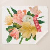 Hebräisch: Eshet Chayil - [jüdische] Frau der Ehre Sherpadecke (Vorderseite (Horizontal))