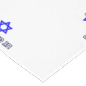 Hebräisch Happy Passover Star of David (SML) Pessa Tischdecke (Schrägansicht)