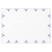 Hebräisch Happy Pessach Star of David (MED) Pessac Tischdecke (Vorderseite (Horizontal))