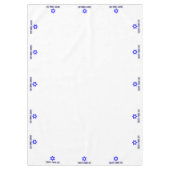 Hebräisch Happy Pessach Star of David (MED) Pessac Tischdecke (Vorderseite)