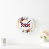 Hebräisch "Ima" oder "Mama" - zum jüdischen Mutter Runde Wanduhr (Zuhause)