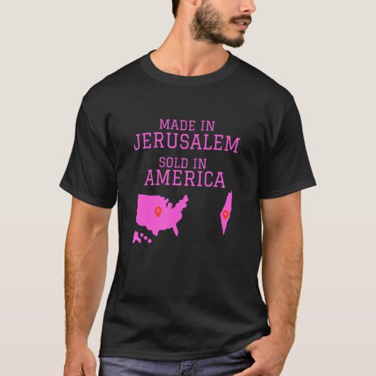 Hebräisch-Israelite aus Jerusalem verkauft in Amer T-Shirt (Vorderseite)