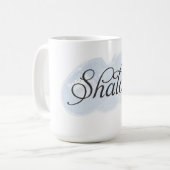 Hebräisch - Shalom Kaffeetasse (Vorderseite Links)