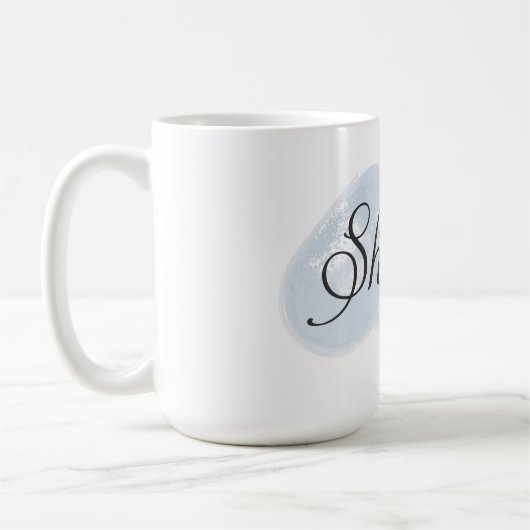 Hebräisch - Shalom Kaffeetasse (Links)