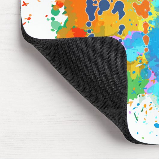 Hebräisch "Shalom" mit Hintergrund der Paint Splas Mousepad (Ecke)