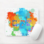 Hebräisch "Shalom" mit Hintergrund der Paint Splas Mousepad (Mit Mouse)