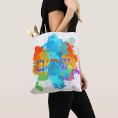 Hebräisch "Shalom" mit Hintergrund der Paint Splas Tasche (Von Nahem)