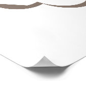 Hebräisch Tzedek Tzedek Tirdof - Gerechtigkeit ver Poster (Ecke)