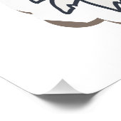 Hebräisch Tzedek Tzedek Tirdof - Gerechtigkeit ver Poster (Ecke)