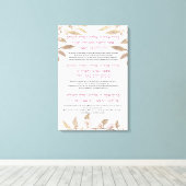 Hebräisch und Englisch für Hanukkah Leinwanddruck (Insitu (Holzboden))