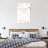 Hebräisch und Englisch für Hanukkah Leinwanddruck (Insitu (Schlafzimmer))