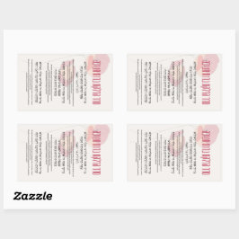 Hebräisch und Englisch für Hanukkah Rechteckiger Aufkleber