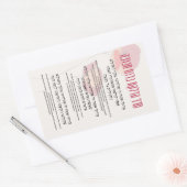 Hebräisch und Englisch für Hanukkah Rechteckiger Aufkleber (Umschlag)