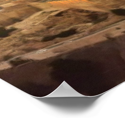 Hebräisch "Wenn ich dich vergesse, o Jerusalem" Ps Poster (Ecke)