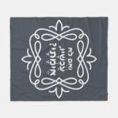 Hebräisch: Wenn nicht jetzt, wann? Pirke Avot Zita Fleecedecke (Vorderseite (Horizontal))