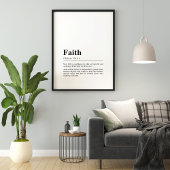 Hebräische 11:1,6 Glaubensdefinition Poster