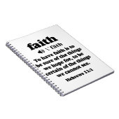 Hebräische 11-1 Glaube definiert Notizblock (Rechte Seite)