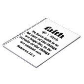 Hebräische 11-1 Glaube definiert Notizblock (Linke Seite)