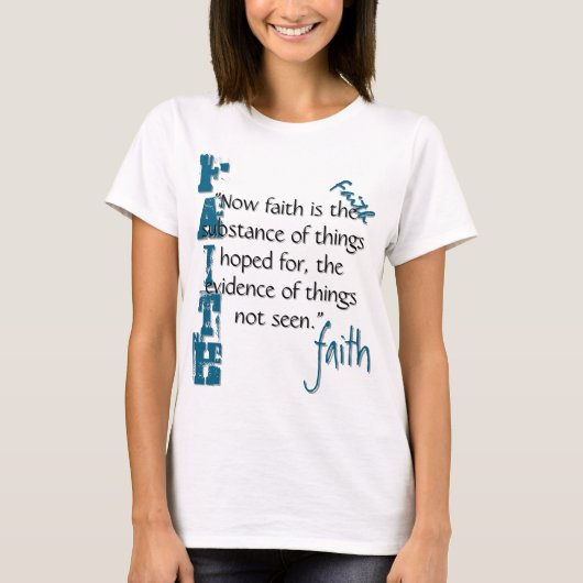 Hebräische 11:1 Passage T-Shirt (Vorderseite)