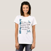 Hebräische 11:1 Passage T-Shirt (Vorne ganz)