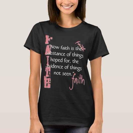 Hebräische 11:1 Passage T-Shirt (Vorderseite)