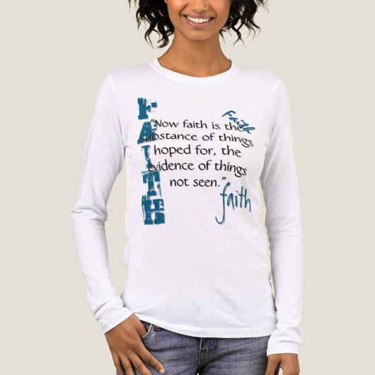 Hebräische 11:1 Passage Tri-Blend Shirt (Vorderseite)