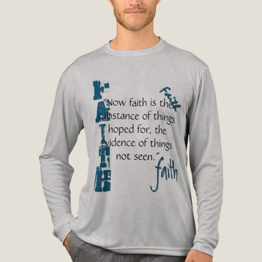 Hebräische 11:1 Passage Tri-Blend Shirt (Vorderseite)