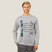 Hebräische 11:1 Passage Tri-Blend Shirt (Volle Vorderseite)
