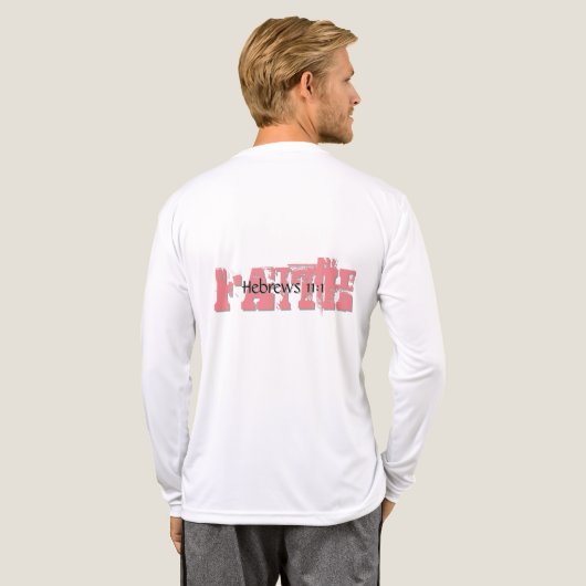 Hebräische 11:1 Passage Tri-Blend Shirt (Voller Rücken)