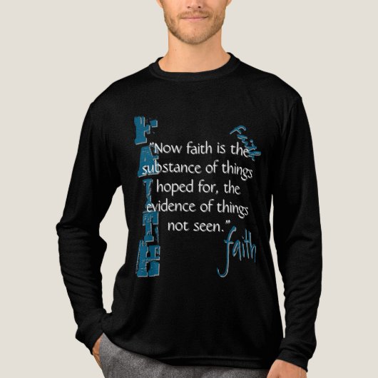 Hebräische 11:1 Passage Tri-Blend Shirt (Vorderseite)