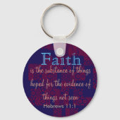 Hebräische 11:1 Schlüsselanhänger (Vorderseite)