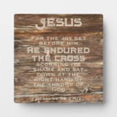 Hebräische 12:2 Osterbibel Verse Wodwohwohn Fotoplatte (Vorderseite)