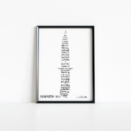 Hebräische 4 12 13 Bibel Verse Kalligraphie Poster