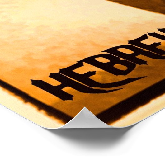 Hebräische 4:12 Samurai-Poster Poster (Ecke)