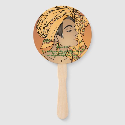 Hebräische 4:16 fächer (Rückseite)