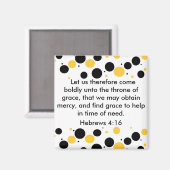 Hebräische 4:16 Magnete Magnet (Vorderseite/Rückseite)