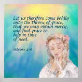 Hebräische 4:16 poster (Vorne)