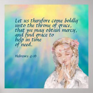 Hebräische 4:16 poster