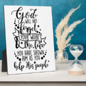 Hebräische 6:10 Poster Fotoplatte (Seite)