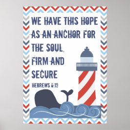 Hebräische 6:19 Große Poster