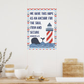 Hebräische 6:19 Große Poster (Küche)