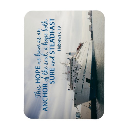 Hebräische 6:19 Magnet (Vertikal)