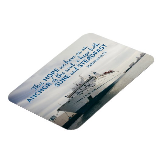 Hebräische 6:19 Magnet (Linke Seite)