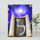 Hebräische Alphabet-Einladung Einladung (Stehend Vorderseite)