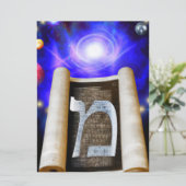 Hebräische Alphabet-Einladung Einladung (Stehend Vorderseite)