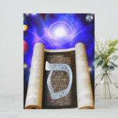 Hebräische Alphabet-Einladung Einladung (Stehend Vorderseite)