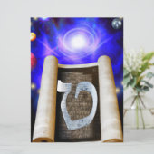 Hebräische Alphabet-Einladung Einladung (Stehend Vorderseite)