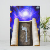 Hebräische Alphabet-Einladung Einladung (Stehend Vorderseite)