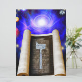 Hebräische Alphabet-Einladung Einladung (Stehend Vorderseite)